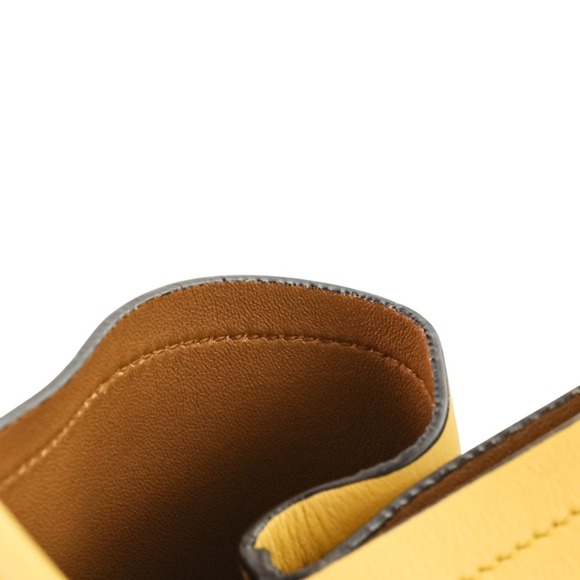 PRADA Citycalf Leather Tote Bag BR5070 Yellow - Picture 15 of 15